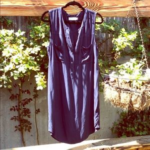 Velvet navy dress